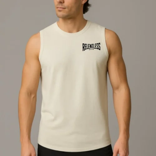 GearUp Performance Tank Top-Beige