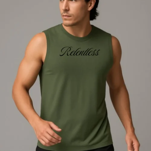 SteelCore Gym Tank Top-Green