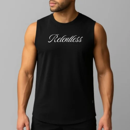 SteelCore Gym Tank Top-Black