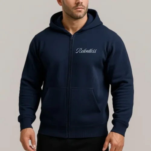 PeakPower Zip Hoodie -Navy blue