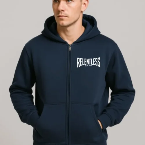 GearUp Performance Zip Hoodie -Navy Blue