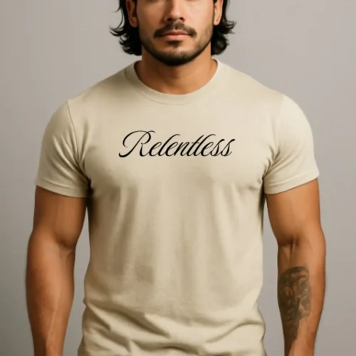SteelCore Gym Tee-Beige