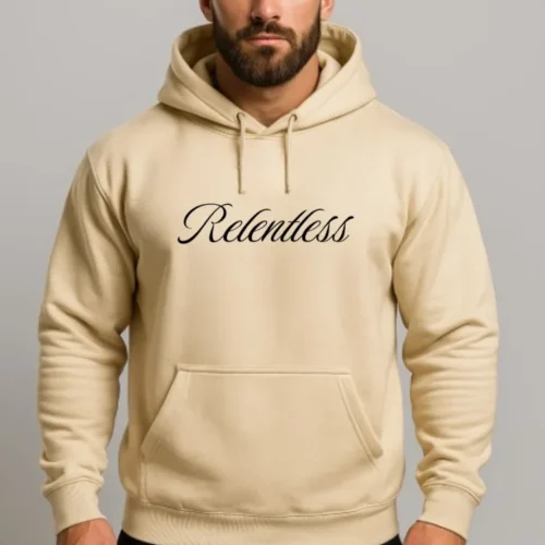 SteelCore Gym Hoodie    -Beige